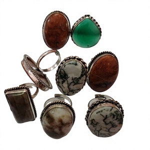 Bague en laiton pour femme chrétienne, plaquée bronze antique, ethnique, faite à la main, accessoires de bijoux fantaisie RG-110723125B - Product Image 1