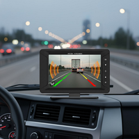 Moniteur de détection d'angle mort BSD | Alarme audio-visuelle IA | Écran IPS 7 pouces 1080P | Kit de caméra de recul pour camion, bus, véhicule utilitaire lourd, conforme aux normes CE, FCC et RoHS