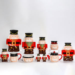 Personalizzata In Ceramica Candela Vaso di supporto, Tealight Titolari, Pera e Mela - Product Image 5