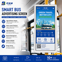 Affichage LCD publicitaire pour véhicules avec signalisation numérique Full HD pour bus, autocars, taxis, transport en commun, informations et promotions pour les passagers