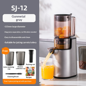 Extracteur de jus lent domestique de nouveau style, à large goulot, entièrement automatique, avec séparation pulpe/jus, facile à nettoyer, presse à froid - Product Image 5