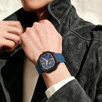 Montre squelette automatique de qualité expositrice pour hommes |   Montres mécaniques de luxe OEM avec logo personnalisé