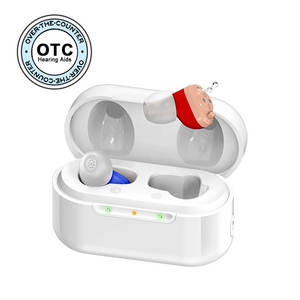 Mini aparelho auditivo para idosos, aparelho auditivo digital recarregável com amplificador sem fio, auxílios para ouvido - Product Image 3