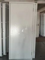 Porte en acier pré-assemblée facile à installer pour mur en panneau sandwich de 50 à 75 mm - Convient pour maison conteneur, maison préfabriquée, maison en kit