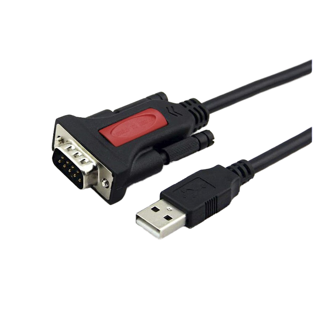WINTEK YT-UCD01 USB to RS232 Signal 9-Pin Cable Tinned Copper Conductor Braid Shielding PVC Jacket Computer Use Private Mold