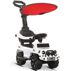 รถของเล่นเด็ก 2in1 แบบ 4 ล้อ พร้อมที่เข็นและปุ่มสตาร์ท รถบิดหมุนสำหรับเด็กเล็ก รถสไลด์พร้อมที่จับ - Product Image 2