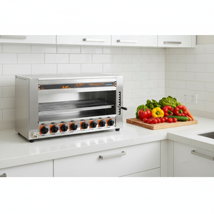 <span class=keywords><strong>Salamandra</strong></span> a Gas Commerciale a 8 Bruciatori in Acciaio Inox, Nuova Condizione, Vendita Calda - Product Image 1