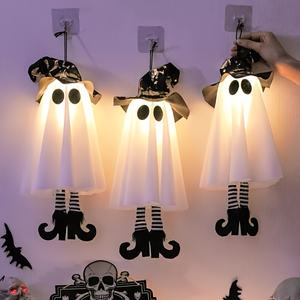 Lámpara de Araña LED con Fantasmas Iluminados para Halloween, Decoración Espeluznante para Fiestas, Adecuada para Jardines, Fiestas y Decoraciones de Casas Encantadas - Product Image 4