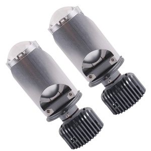 New Arrival H4 Mini Motorcycle <b>LED</b> <b>Projector</b> Lens Headlight 35W 6000k 12V Motorcycles Truck <b>LED</b> Headlights Bulbs - Product Image 2