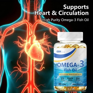 Cápsulas de Aceite de Pescado Omega 3 de Alta Potencia, Marca Privada OEM, 1000mg EPA DHA, Suplemento Dietético para la Salud del Corazón, Cerebro y Articulaciones - Product Image 3