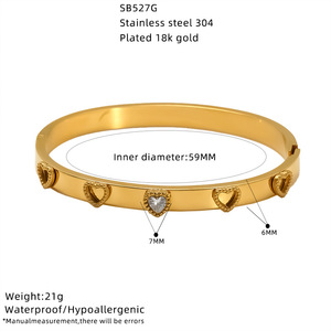 Brazalete Elegante con Incrustaciones de Diamantes en Forma de Flor, Brazalete de Alta Gama con Hebilla en Forma de Corazón y Flor para Mujer - Product Image 5