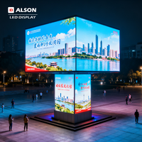 ALSON Module d'écran LED publicitaire LED P2.5 P3 P4 P5 P6 P8 P10 Module d'affichage LED étanche pour l'extérieur Mur vidéo