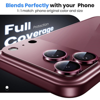 Protecteur d'objectif d'appareil photo pour iPhone 18 Pro Max/18 Pro, cadre en alliage d'aluminium mat, couverture d'objectif en verre trempé, forte adhérence