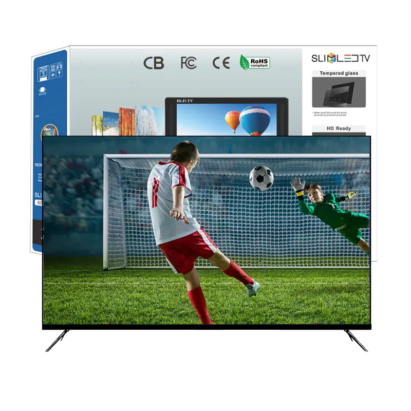 Frameless 75 "tela do painel UHD televisão TV 75 polegadas 4K Smart TV Android 75 polegadas Smart TV