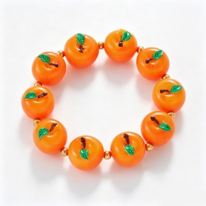Braccialetto Artigianale <span class=keywords><strong>a</strong></span> Forma di Pera con Perline, Gioiello Estivo Fantasioso per Donne, Idea Regalo - Product Image 4