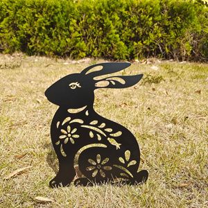 Metal hierro decorativo jardín hormigas caballo oveja pollo perro jardín adornos al aire libre - Product Image 3
