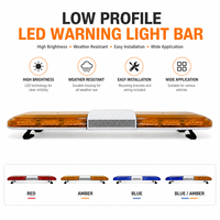 Barre lumineuse d'avertissement à LED super lumineuse, clignotante, à montage mural, étanche IP65, en PC, pour la sécurité routière, DC 12V/24V, avec son