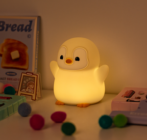 Đứng ít chim cánh cụt ánh sáng ban đêm phim hoạt hình USB sạc vỗ cảm biến phòng ngủ đầu giường ngủ bé ánh sáng - Product Image 5