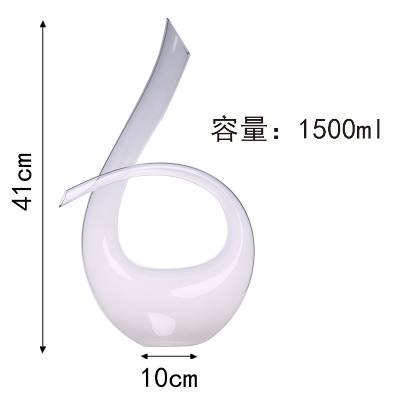 European-style lead-free crystal glass hollow red wine decanter household wine dispenser personality jug