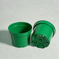 Pot de fleurs en plastique PP économique, écologique, léger, durable, mobile, super résistant pour serre, pépinière, jardin, fleurs
