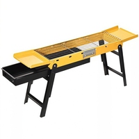 Meilleures ventes - Barbecue pliable de camping - Barbecue en acier inoxydable pliable de qualité supérieure avec sac de transport et accessoires