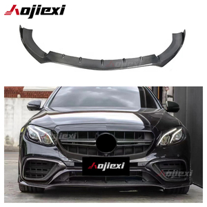 Lèvre de pare-chocs avant en fibre de carbone de style BS de haute qualité pour Mercedes Bezn Classe <span class=keywords><strong>E</strong></span> W213 E63 <span class=keywords><strong>AMG</strong></span> Touring Pré-LCI, séparateur avant - Product Image 1