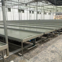 Lits de semis d'équipement de système de marée hydroponique pour la plantation d'horticulture de serre de pépinière et la pompe d'irrigation comme composant de base