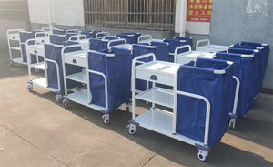 BT-SLT001 <span class=keywords><strong>pas</strong></span> <span class=keywords><strong>cher</strong></span> hôpital mobile S.S chariot à linge chariot à linge panier médical avec sac <span class=keywords><strong>en</strong></span> <span class=keywords><strong>toile</strong></span> roues prix - Product Image 2