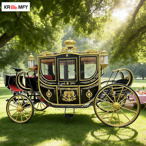Carrosse de luxe électrique Royal pour mariages, capacité 4-6 personnes, pneus en caoutchouc massif - Product Image 1