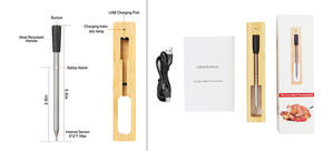 Thermomètre alimentaire sans fil Bluetooth CXL001 avec <span class=keywords><strong>sonde</strong></span> rechargeable et surveillance par application pour la <span class=keywords><strong>cuisson</strong></span> <span class=keywords><strong>de</strong></span> la viande au barbecue et la pâtisserie - Product Image 5