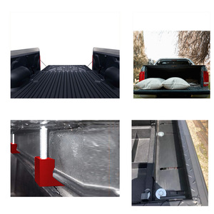 Gancho de remolque en forma de J de aluminio RAS, paquete de 4, color rojo, para montaje en caja de herramientas de camioneta - Product Image 4