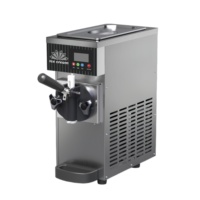 Nieuwe CE-gecertificeerde 3-smaken melk & fruit soft serve ijsmachine, commercieel, 20L/u, hoge productiviteit, desktopmodel