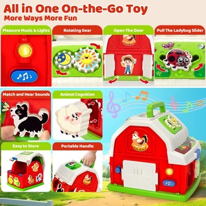 EPT Learning Moving Infant Children's Plane Elephant Player Doll <strong>Kids</strong> Music Toys Musical Barn Farm Animal <strong>Set</strong> - Product Image 3