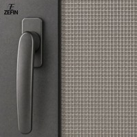 Ventana Abatible de Aluminio de Seguridad con Malla Protectora Integrada, Sistema de Ventanas Residenciales de Alta Calidad