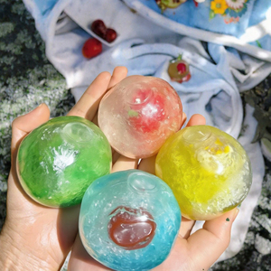 Handmade TPR Squish <b>Ball</b> Fidget Toy Soft Squeeze <b>Stress</b> Relief Sensory Gel <b>Ball</b> for Games - Product Image 3
