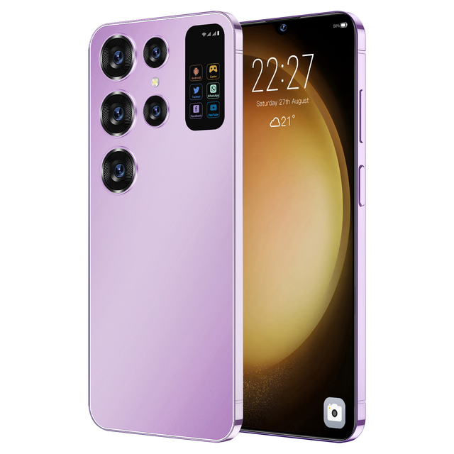 Best Sales S24 Ultra Android 13 Octa Core LTE HD Smartphone 16GB+1GB Face Recognition Gaming 5G Dual SIM German Business