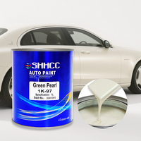 SHHCC 1K Verde Perla, Revestimiento Acrílico Líquido, a Base de UV, Impermeable, Brillante, Resistente a Desportilladuras, Pintura de Acabado Automotriz, Revestimiento Plástico