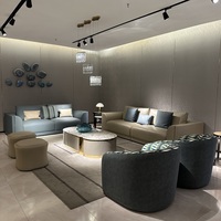 Ensemble de canapés Chesterfield carrés de luxe italiens en cuir véritable, design moderne, extensible, en éponge, personnalisable, meubles de salon