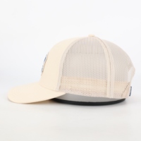 Gorra deportiva de algodón clásica personalizada con parche tejido, gorro de malla hecho de poliéster para uso en pesca de rendimiento informal al aire libre