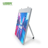 Écran d'affichage publicitaire LED double face pour vitrine, signalétique numérique, panneau de promotion intérieur pour la vente au détail, à suspendre/sur pied