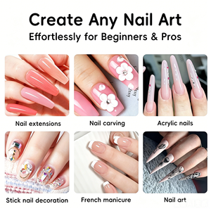 Poudre acrylique crémeuse 3-en-1 <span class=keywords><strong>Ellis</strong></span> Nail en bouteille, couleurs <span class=keywords><strong>Nude</strong></span>/Rose/Transparent/NEON, séchage rapide, pour ongles français, haute performance - Product Image 5