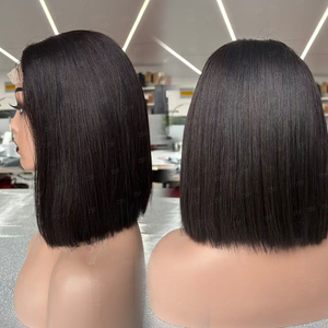 Pelucas Bob Cortas Vietnamitas Lacias Extremas de Alta Densidad con Frontal de Encaje HD de Cabello Humano Virgen de Doble Extracción para Vendedores - Product Image 1