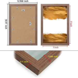 Marcos de póster de madera MDF para montaje en pared, <span class=keywords><strong>Marco</strong></span> de imagen de 11x14 - Product Image 4