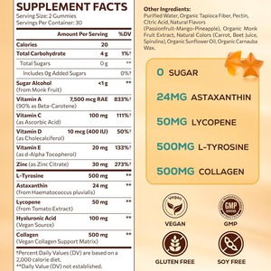 Gomitas Aceleradoras del Bronceado para Adolescentes y Adultos, Gomitas con Vitaminas, Betacaroteno y Astaxantina para Niños, Mujeres Embarazadas - Product Image 4