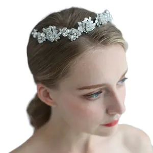 Alloy Crown Importing Rhinestone Women Headdress Jewelry Bridal Hair Accessories Wedding Tiaras Crown Hair Band