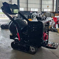 Mini bétonnière autochargeante de 200 L, compacte, sur chenilles, entièrement hydraulique, avec moteur diesel Euro 5 pour la construction