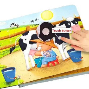 Custimzed electronic audio books children's early education touch click read sound music storybooks