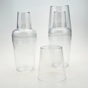 Mixologie à portion unique de 12oz avec <span class=keywords><strong>bouteille</strong></span> de shakers à cocktail <span class=keywords><strong>Martini</strong></span> en plastique personnalisée pour Happy Hour - Product Image 2