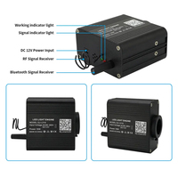 Projecteur d'étoiles multifonctionnel 2*16W 1000 points lumineux RGB à fibres optiques pour plafond, kit de lumières de plafond scintillantes