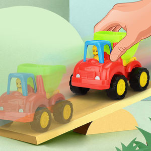 Set di veicoli per inerzia di plastica in ABS simpatico cartone animato Set di giochi Unisex per bambini escavatore e Mixer combinazione di ingegneria regalo - Product Image 4